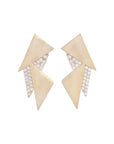 Taşlı Triangle Küpe