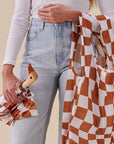 Original Duckhead Duck Kompakt Şemsiye Peanut Butter Checks