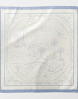 Fi Blue Saten Fular