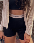 Gia Siyah Spor Bisiklet Şort - Fifth Sense