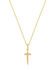 Gold Kırık Kılıç Kolye