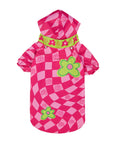 Pink Checkered Yağmurluk