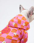 Orange Pink Checkered Yağmurluk