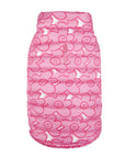 Pink Flowers Puffer Mont