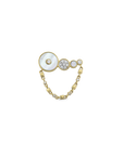Circular Pearl Ear Climber Küpe