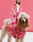 Orange Pink Dog Parent Yağmurluk