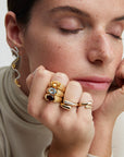 Citrine Gemstone Heirloom Yüzük