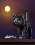 Metalmorphose Black Cat Anahtarlık
