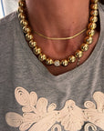 DIAMOND BALL NECKLACE