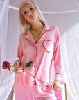 Amour Heart Pijama Pink
