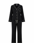 Amour Heart Pijama Black