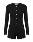 Amour Heart Jumpsuit Black