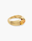 Citrine Gemstone Heirloom Yüzük
