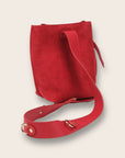 Nomi Red Suede Bag
