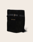 Nomi Black Suede Bag