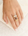 Citrine Gemstone Heirloom Yüzük