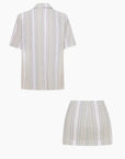 Vanilla Set / Bej Çizgili