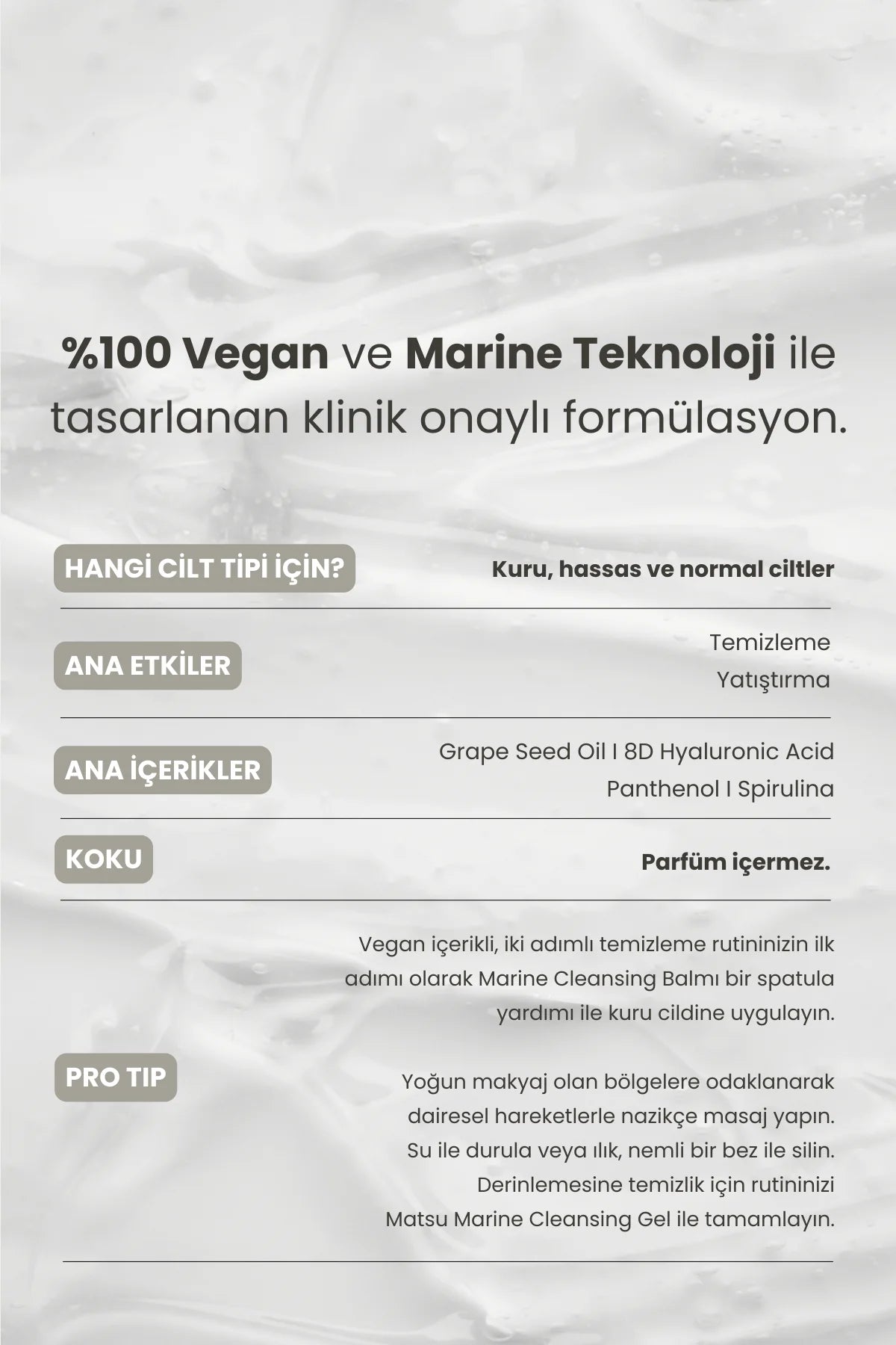 Marine Algae Yüz Temizleme Balmı