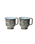 Vera Zarif Gold Çizgili 2’li Mug