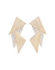 Taşlı Triangle Küpe