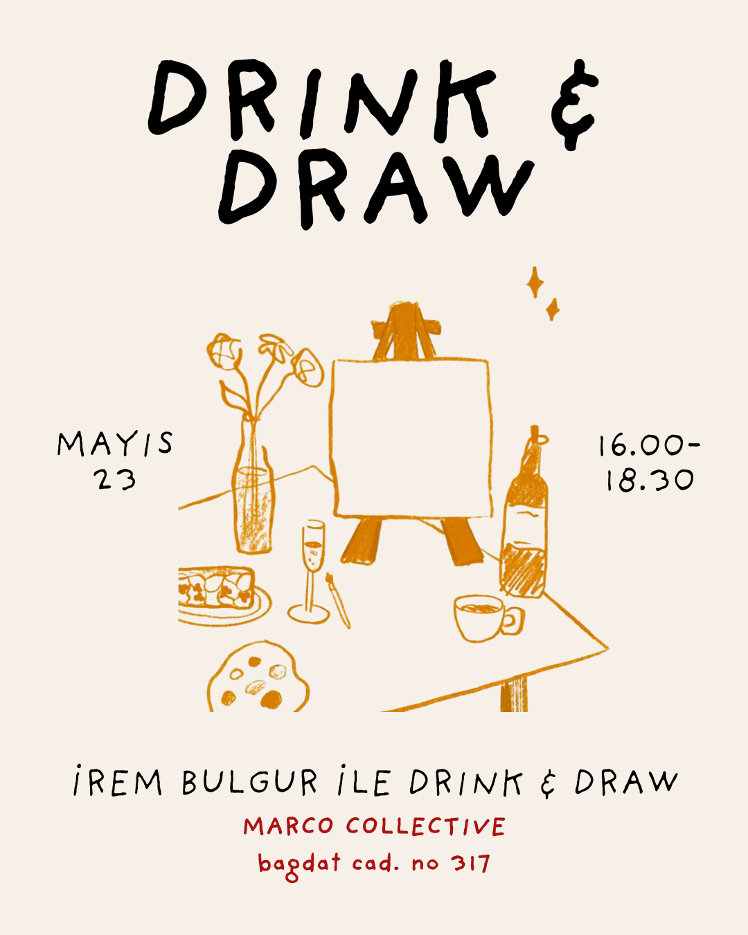 23 Mayıs - İrem Bulgur ile Drink &amp; Draw