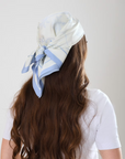 Fi Blue Saten Fular