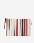 LOOP -Çizgili Bordo Pouch Portföy Çanta