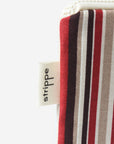 LOOP -Çizgili Bordo Pouch Portföy Çanta
