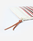 LOOP -Çizgili Bordo Pouch Portföy Çanta