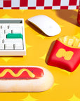 Mustard Hot Dog Silikon Klavye Desteği