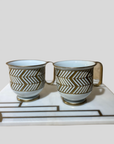 Vera Zarif Gold Çizgili 2’li Mug