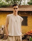 Jac Ecru Sleeveless