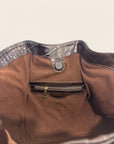 Dyna Brown Croco Bag