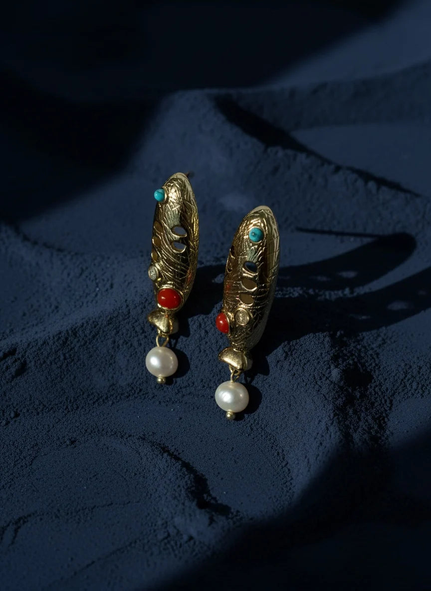 Antique Altın Küpe