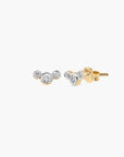 Trio Diamond Studs Küpe