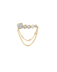 Square Diamond Ear Climber Küpe