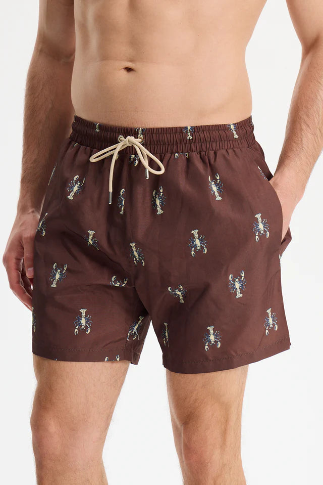 Lobster Effect Swim Shorts