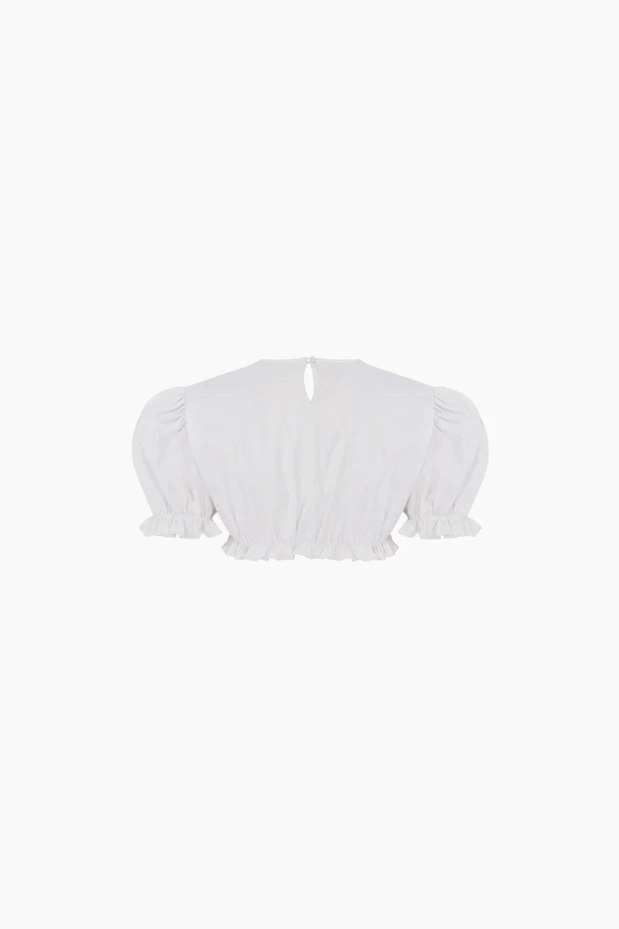 Mimi Crop Bluz / Beyaz