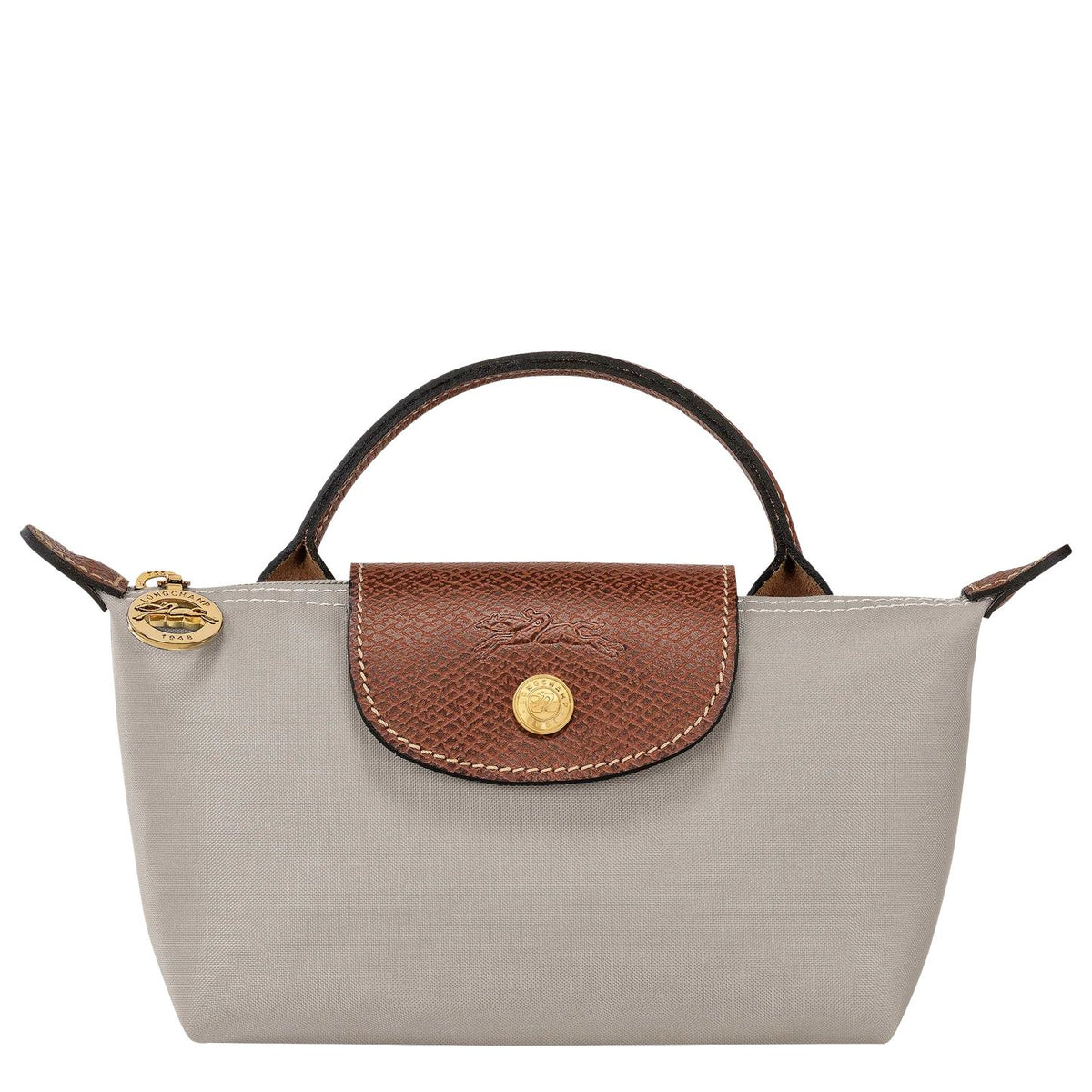 Longchamp Le Pliage Original Pouch with handle Pebble