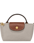Longchamp Le Pliage Original Pouch with handle Pebble