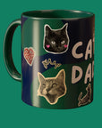 Cat Dad Temalı Porselen Tasarım Kupa