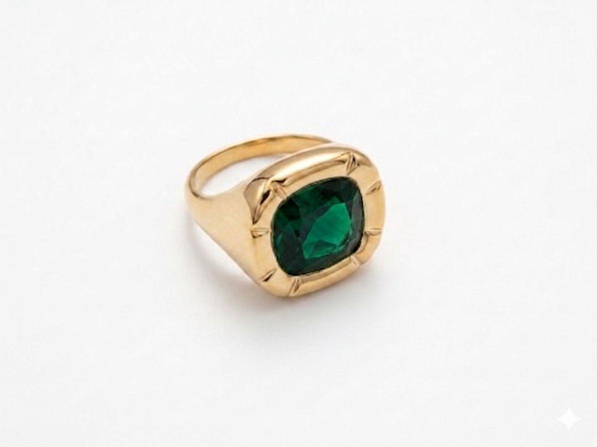 Bubble Emerald Yüzük