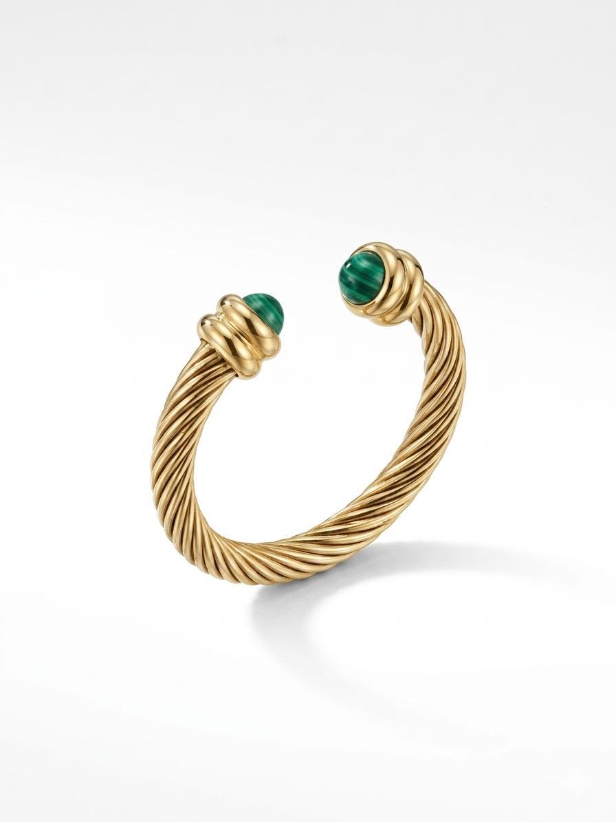 Capri Gold Malachite Yüzük