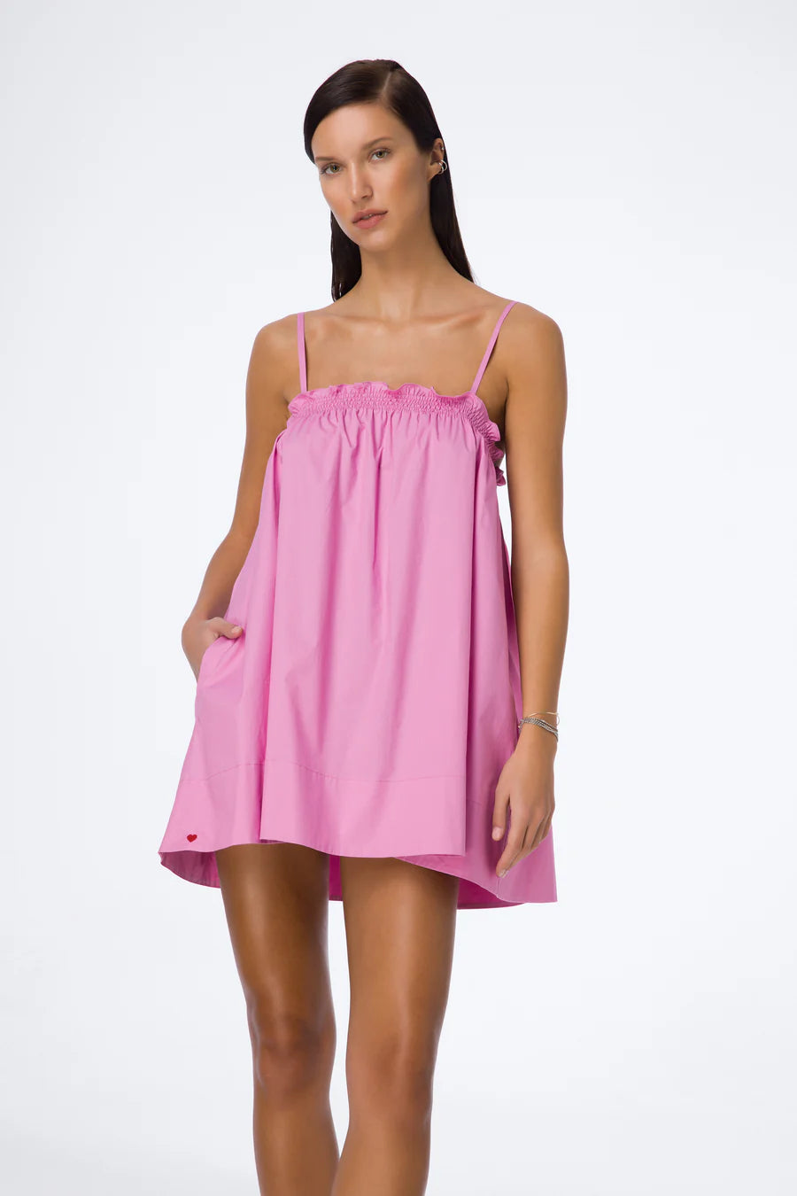 Vaila Mini Elbise / Pembe