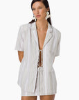 Vanilla Set / Bej Çizgili
