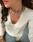 BEADED SQUARE NECKLACE