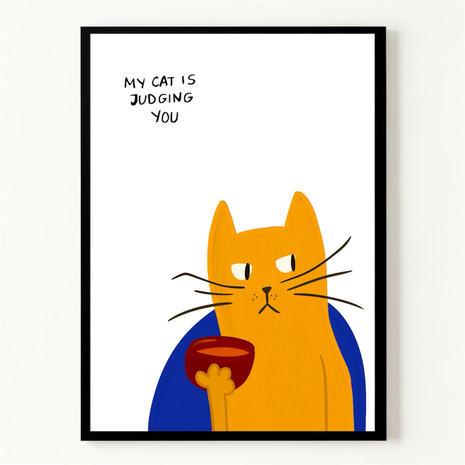 My Cat Is Judging You - Poster