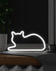 Mustard Sitting Cat Led Işık