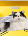 Mustard Fat Cat Mousepad