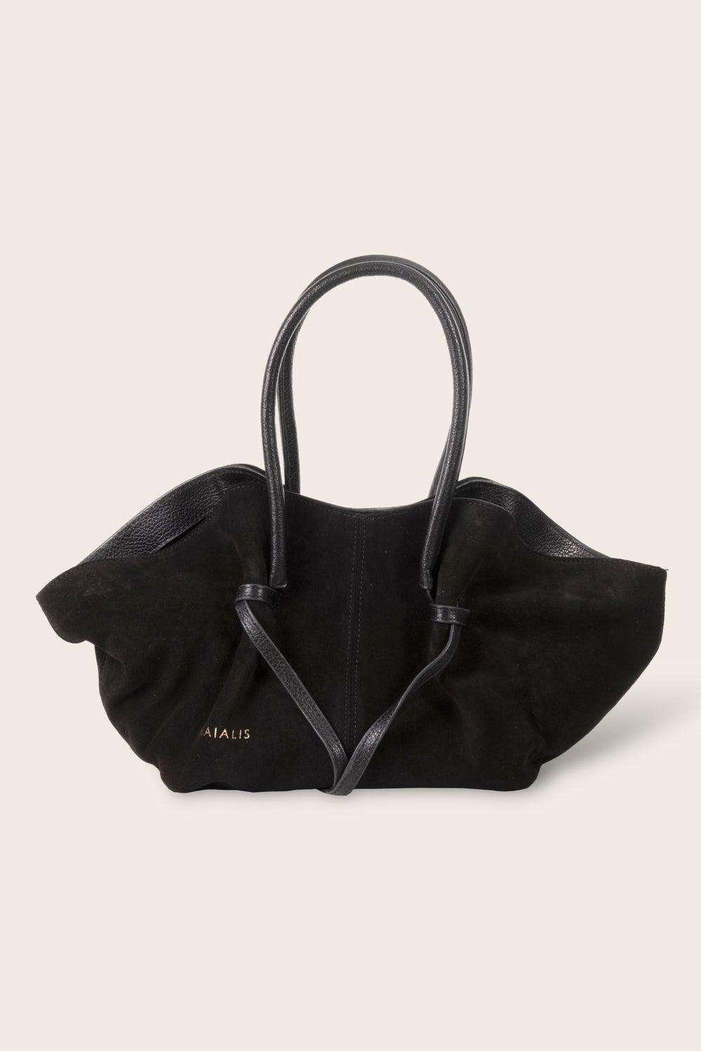 Dyna Black Suede Bag